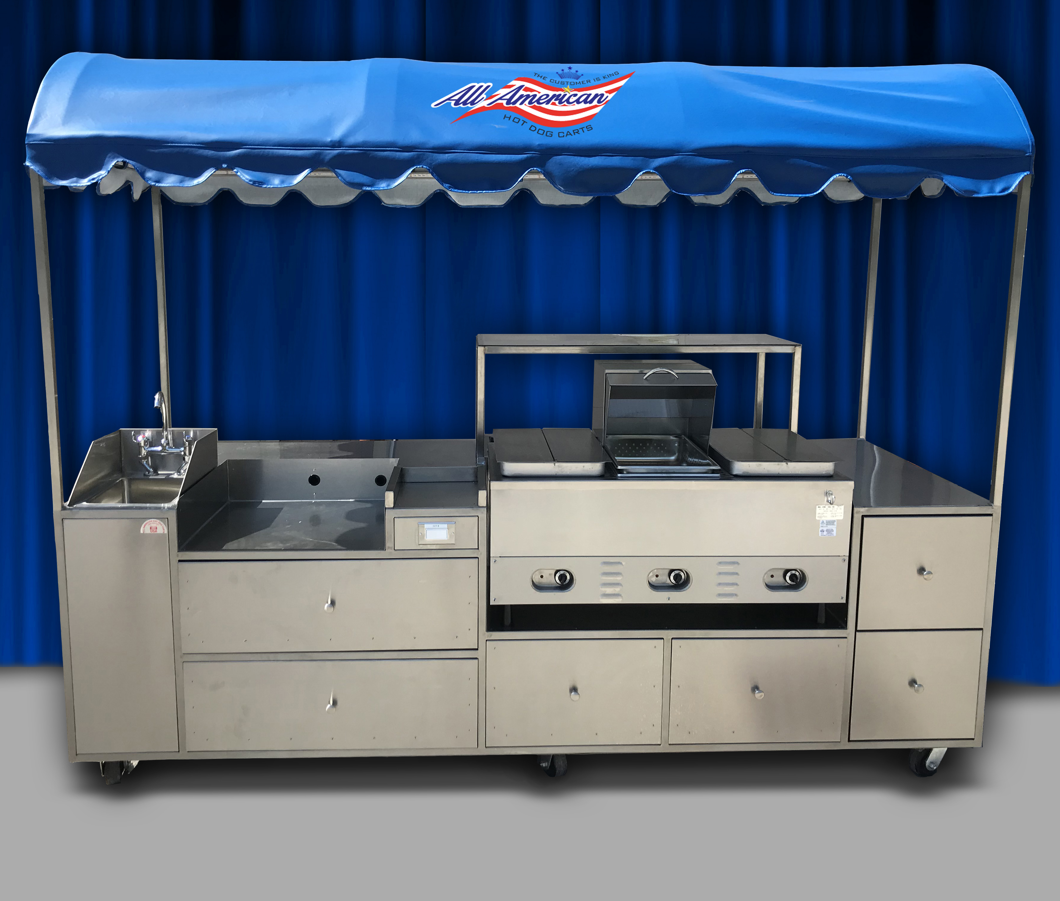 All American hot dog cart